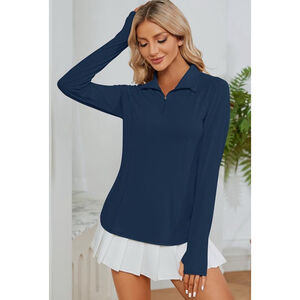 Viodia Long Sleeve Shirts Sun Protection 1/4 Zip Summer Quick Dry Hiking Shirts